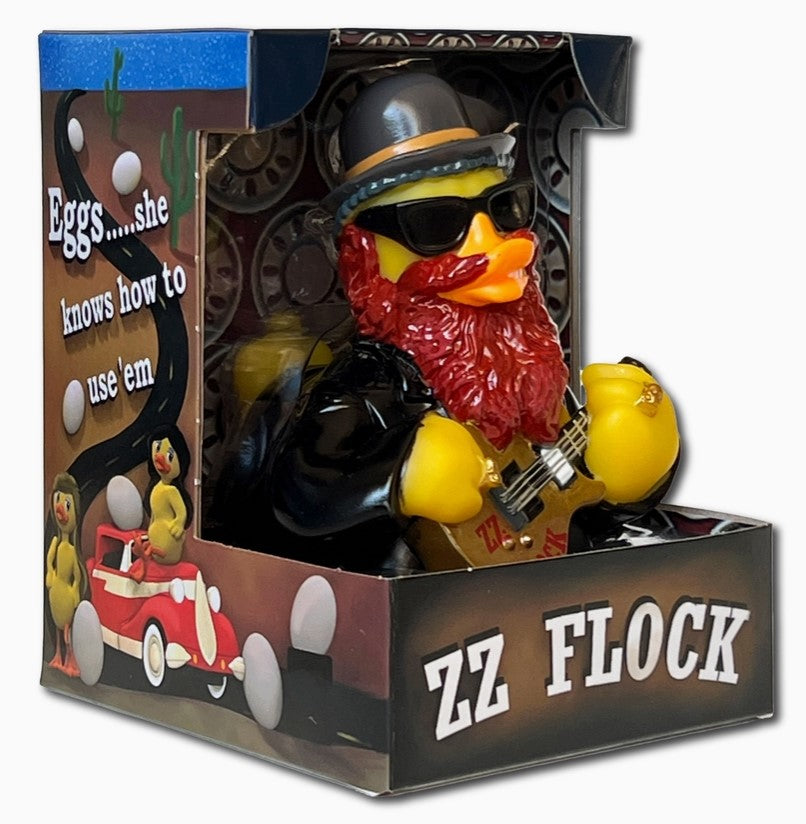 ZZ Flock Rubber Duck