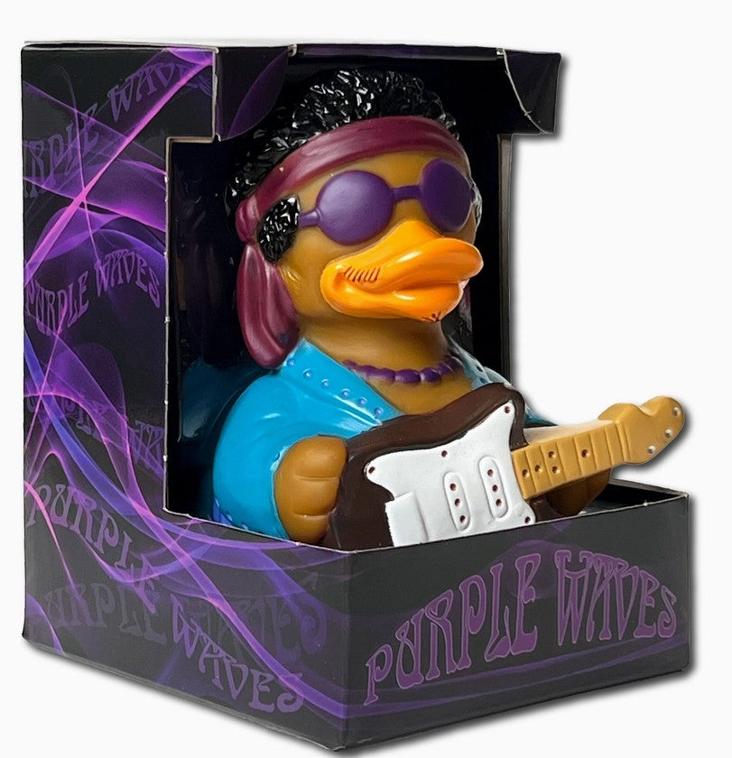 Purple Waves Rubber Duck