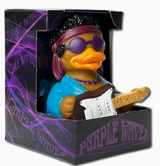 Purple Waves Rubber Duck