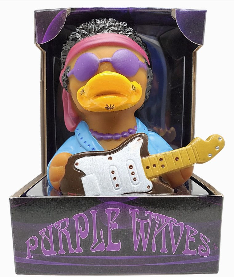 Purple Waves Rubber Duck