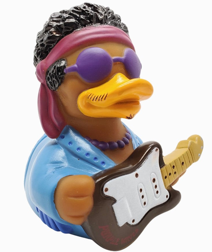 Purple Waves Rubber Duck