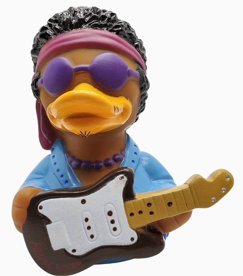 Purple Waves Rubber Duck