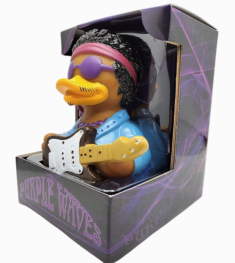 Purple Waves Rubber Duck