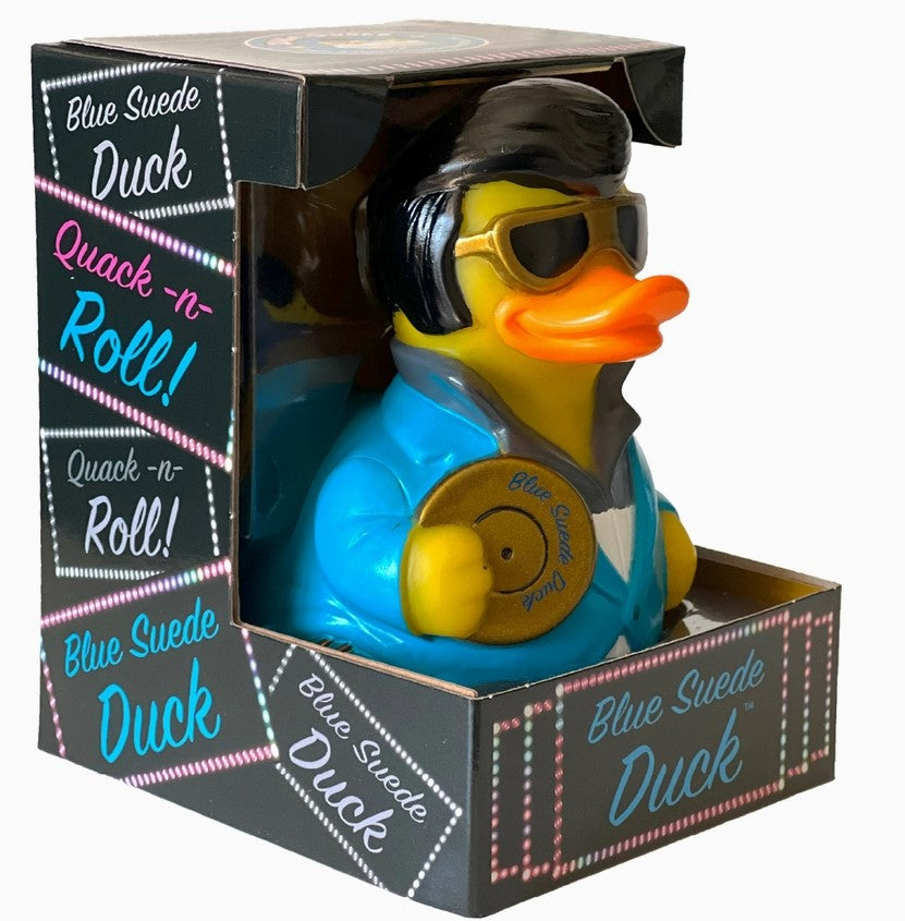 Blue Suede Duck Rubber Duck