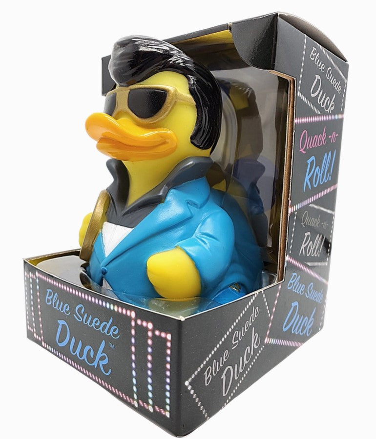 Blue Suede Duck Rubber Duck